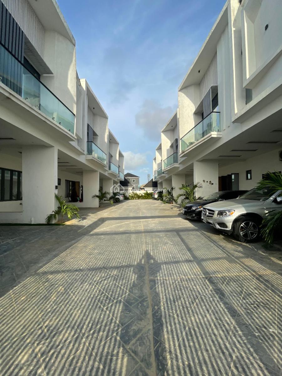 Beautiful 4 Bedroom Terraced Duplex in a Well Secured Call to Access E, Lekki, Ajah, Lagos, Terraced Duplex for Sale