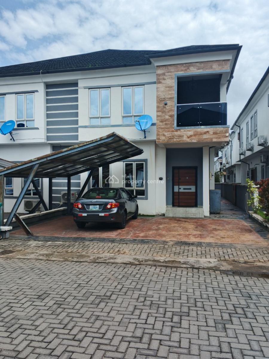 Furnished 4 Bedroom Semi-detached Duplex with Bq, Osapa, Lekki, Lagos, Semi-detached Duplex for Rent