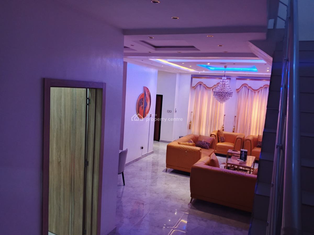 Furnished 4 Bedroom Semi-detached Duplex with Bq, Osapa, Lekki, Lagos, Semi-detached Duplex for Rent