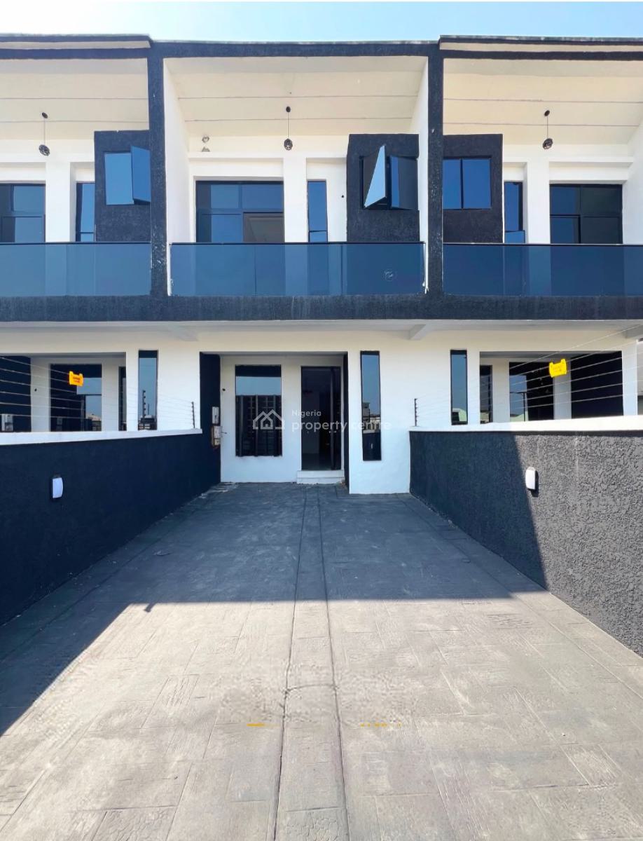 Contemporary 4 Bedroom Terrece Duplex Self Compound with Bq, Ikota Extension Lekki, Ikota, Lekki, Lagos, Terraced Duplex for Sale