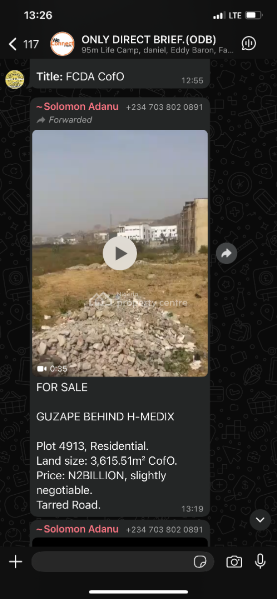 3615sqm of Land, Guzape Main, Guzape District, Abuja, Residential Land for Sale