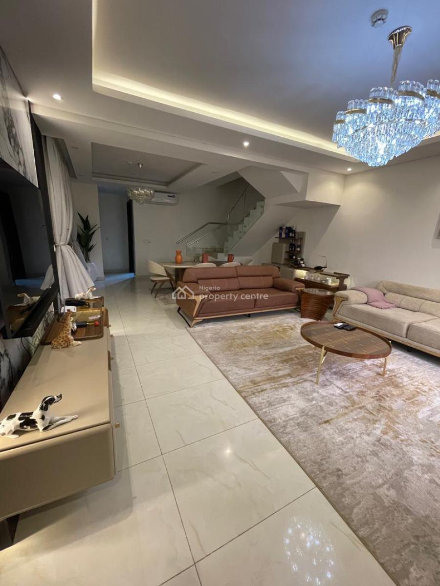 Furnished 4 Bedroom Maisonette + Studio Bq/ Elevator/ Pool/ Gym Etc, Ikoyi, Banana Island, Ikoyi, Lagos, Terraced Duplex for Rent