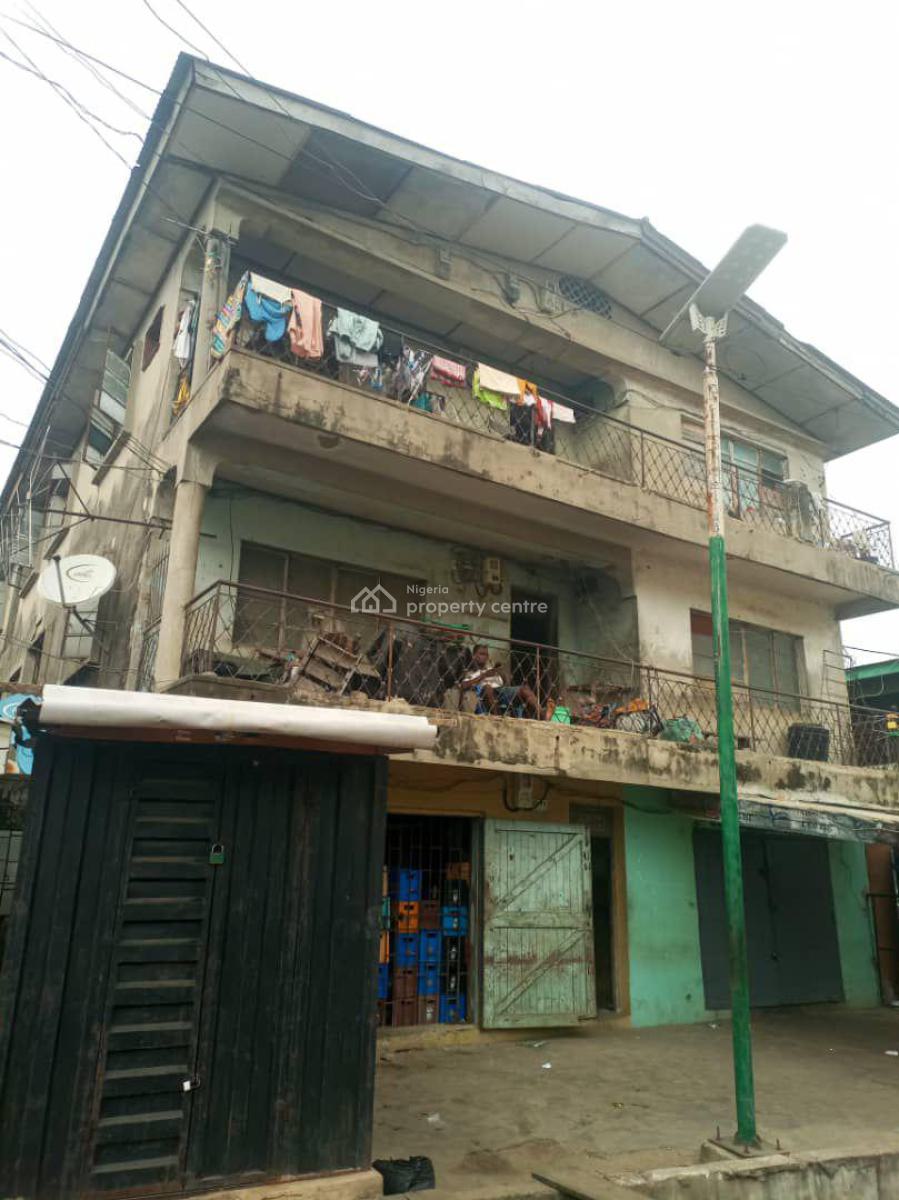 Prime Two-storey Building, Ojuelegba, Surulere, Lagos, Block of Flats for Sale