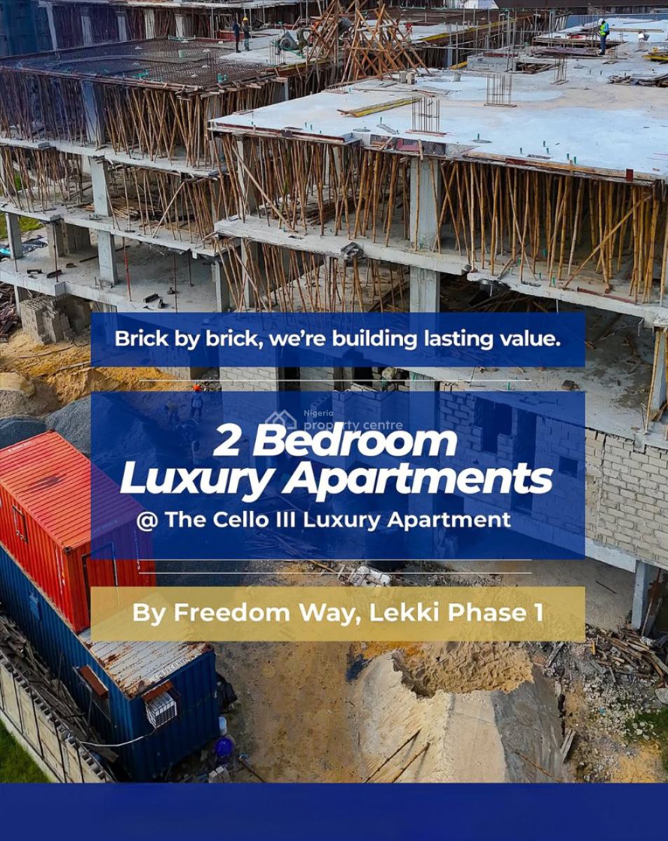 Off Plan Luxury 2 Bedroom Apartment in a Prime Location, By Freedom Way, Lekki Phase 1, Lekki, Lagos, Flat / Apartment for Sale