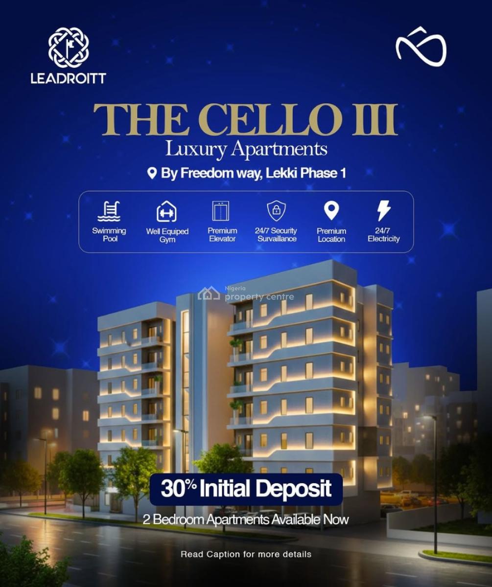 60% Completion Stage, Luxury 2 Bedroom Apartment in a Prime Location, Freedom Way, Lekki Phase 1, Lekki, Lagos, Flat / Apartment for Sale