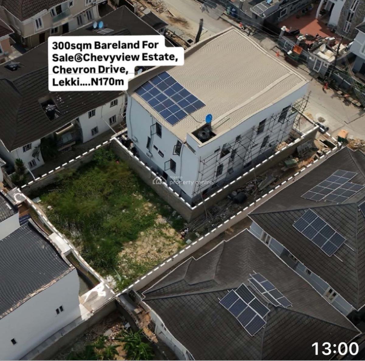 Developer Delight Half Plot for Purchase 300sqm Bareland with Driveway, Chevy View Estate Chevron Drive Lekki Lagos State, Lekki, Lagos, Residential Land for Sale