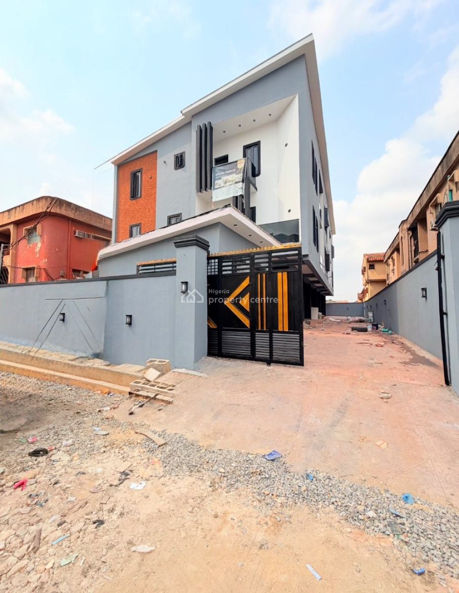 Lovely 5 Bedroom Terrace Duplex with a Room Bq, Ajao Estate, Isolo, Lagos, Terraced Duplex for Sale