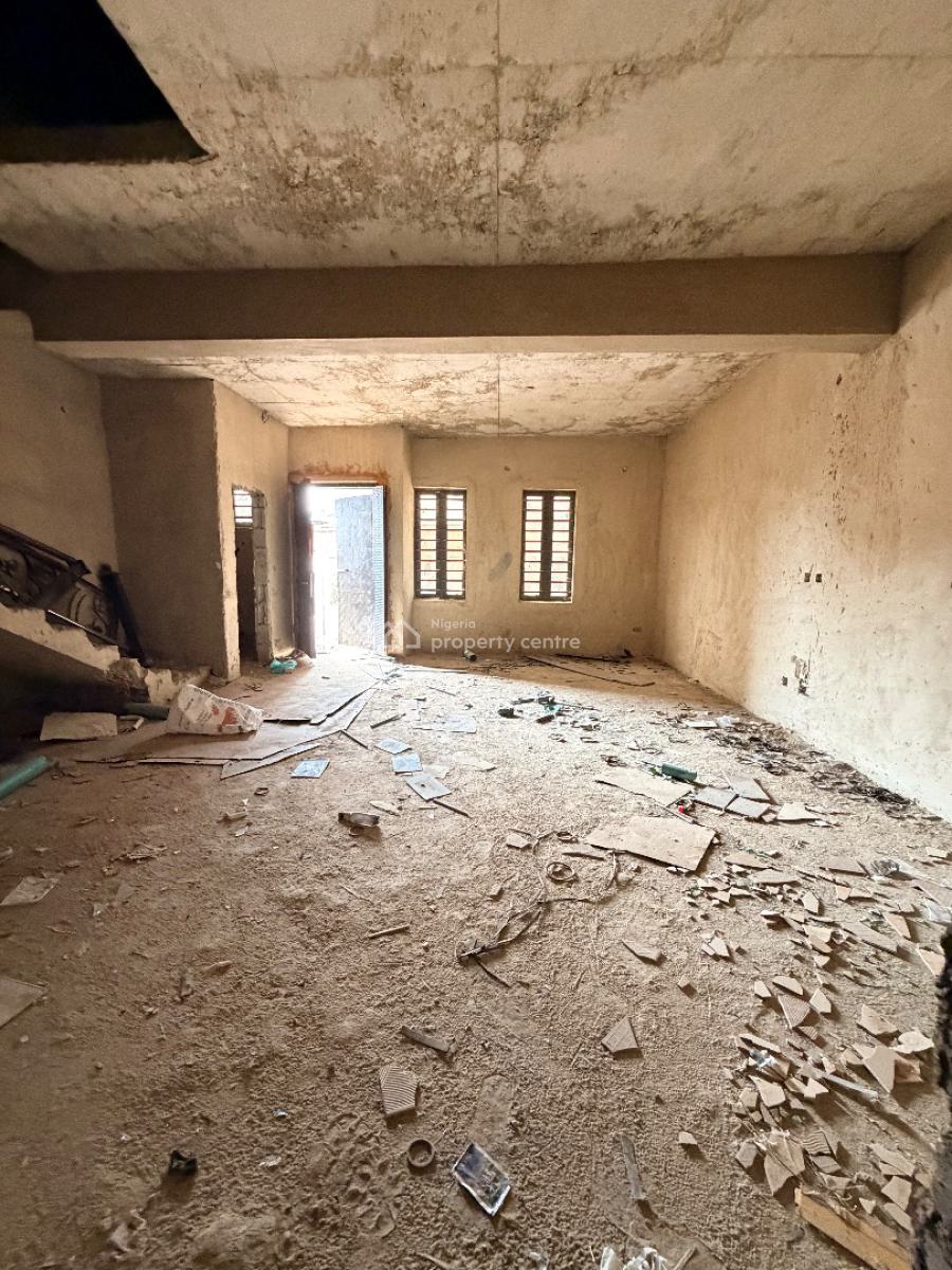 Lovely 5 Bedroom Carcass Fully Detached Duplex with Room Bq, Gbagada, Lagos, Detached Duplex for Sale