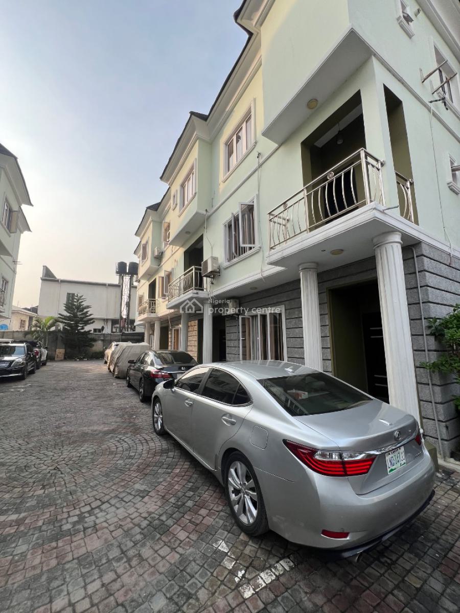 Exotic 3-bedroom Terrace Duplex Located at a Flood-free Area, Osapa, Lekki, Lagos, Flat / Apartment for Rent