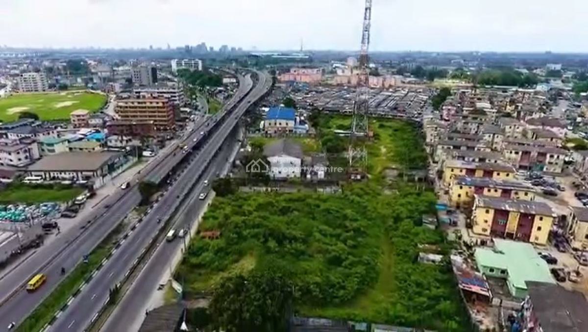 Prime 1.7 Hectares Fenced & Gated Land for Large Scale Development, Along Western Avenue, Behind Iponri Housing Estate, Iponri, Surulere, Lagos, Mixed-use Land for Sale