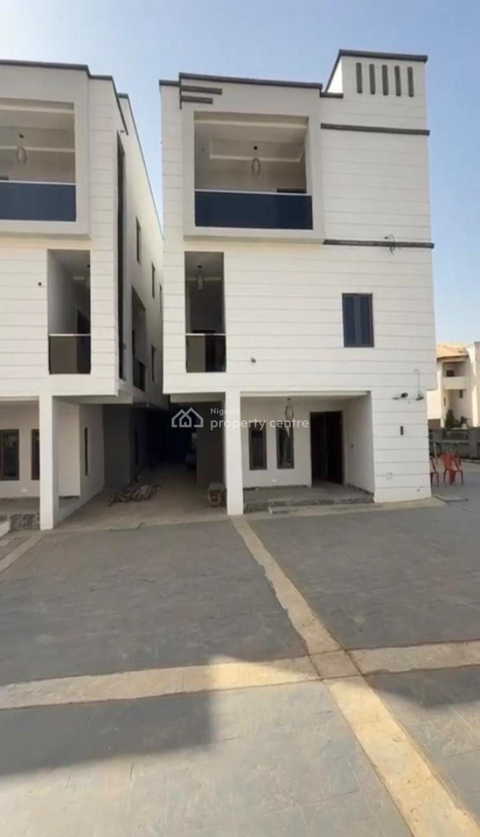 Newly Built 5 Bedroom Terrace Duplex with Bq, Wuye, Abuja, Terraced Duplex for Rent