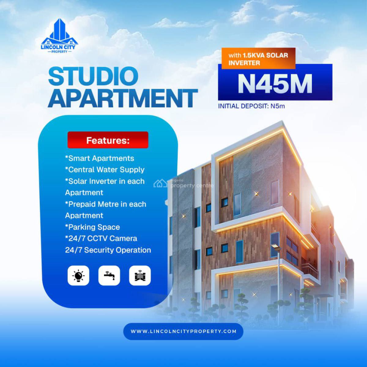Luxury Premium Studio Apartment, Ajibulu, 5 Minutes From Mmia, Ikeja, Lagos, Self Contain (single Rooms) for Sale
