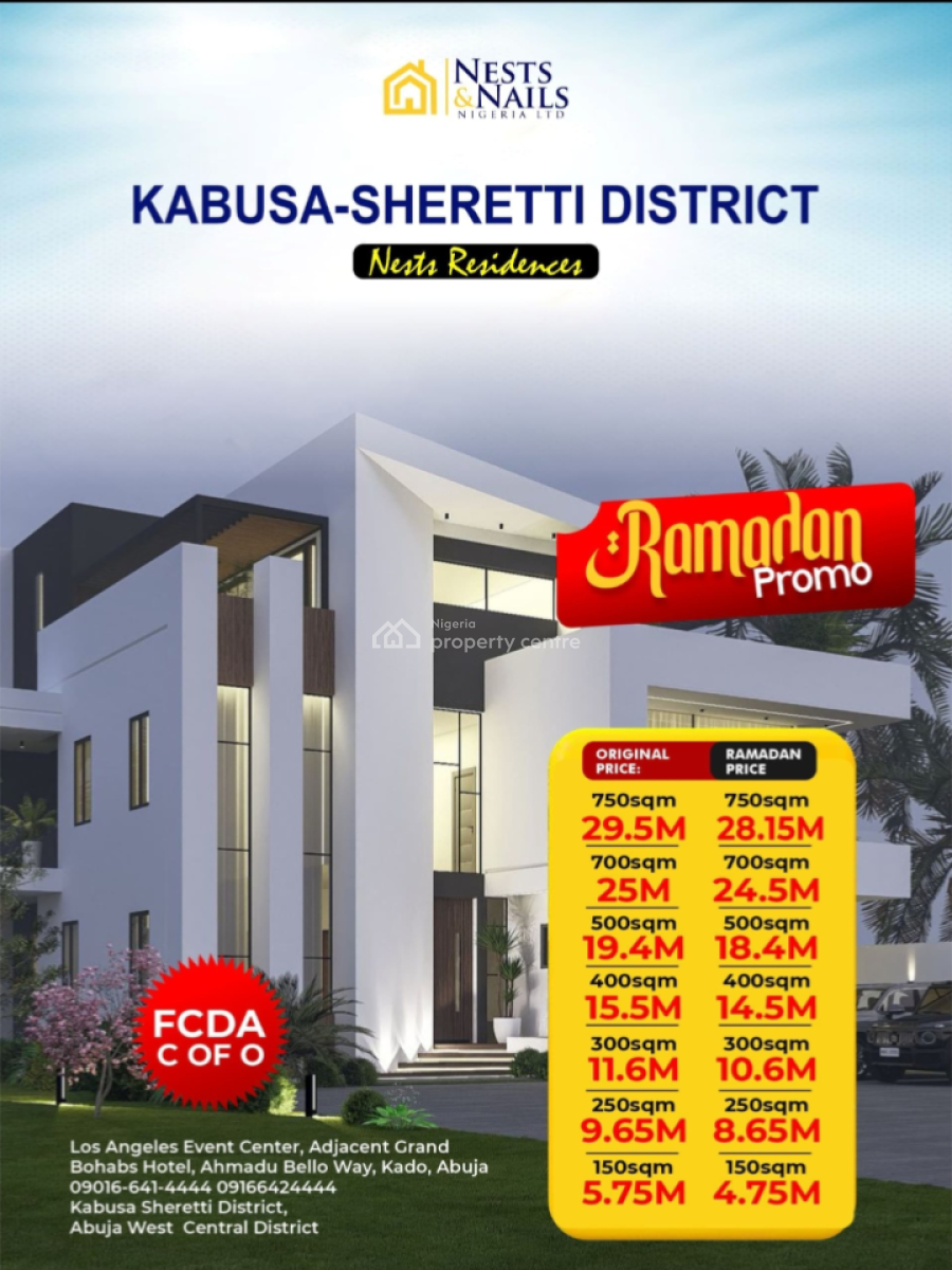 Nest Residences Land, Kabusa - Sheretti District, Kabusa - Sheretti District, Kabusa, Abuja, Residential Land for Sale