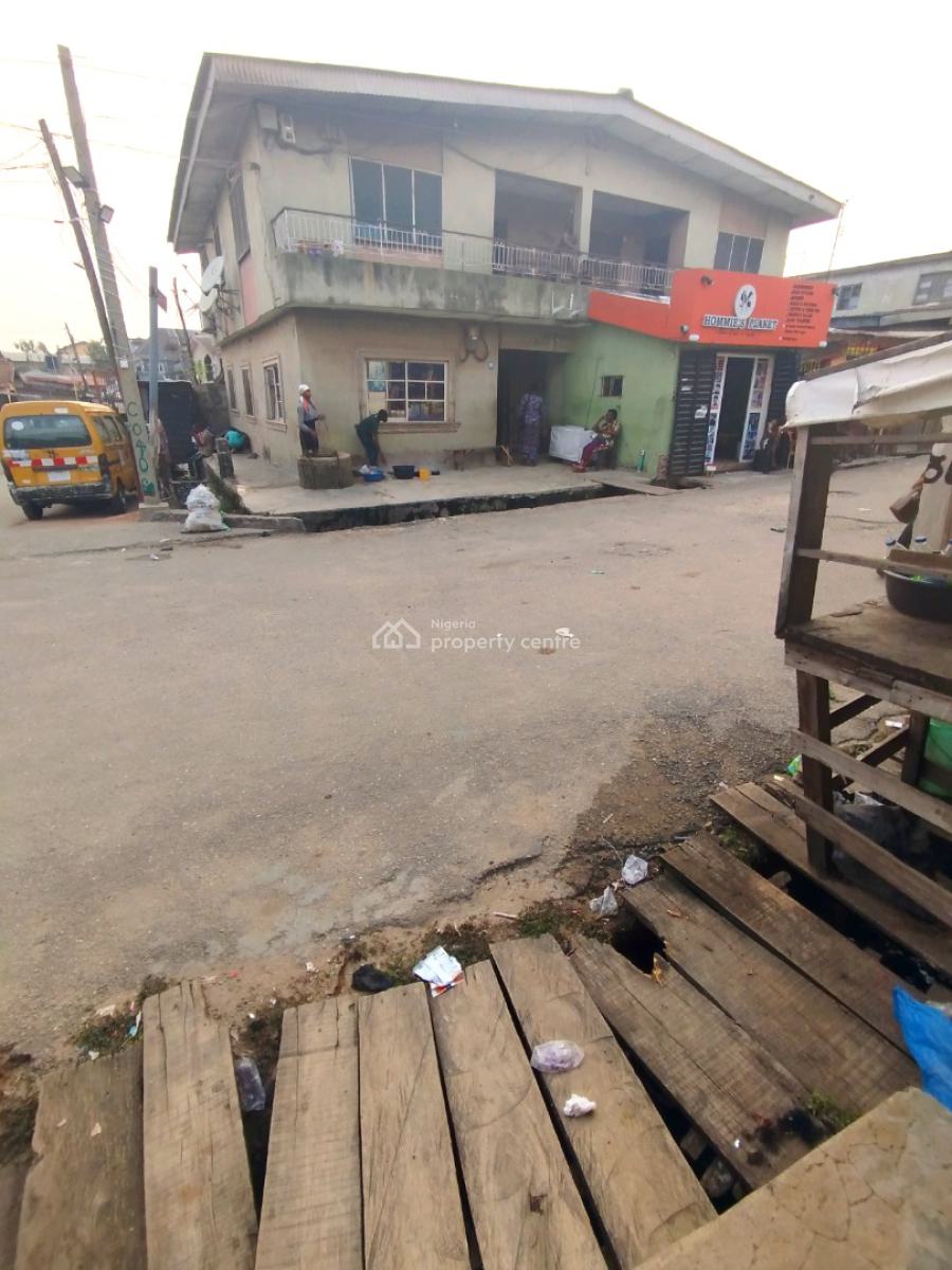 Storey Building of 12rooms on Corner Piece Land with Tarred Road Sides, Alapere, Ketu, Lagos, House for Sale