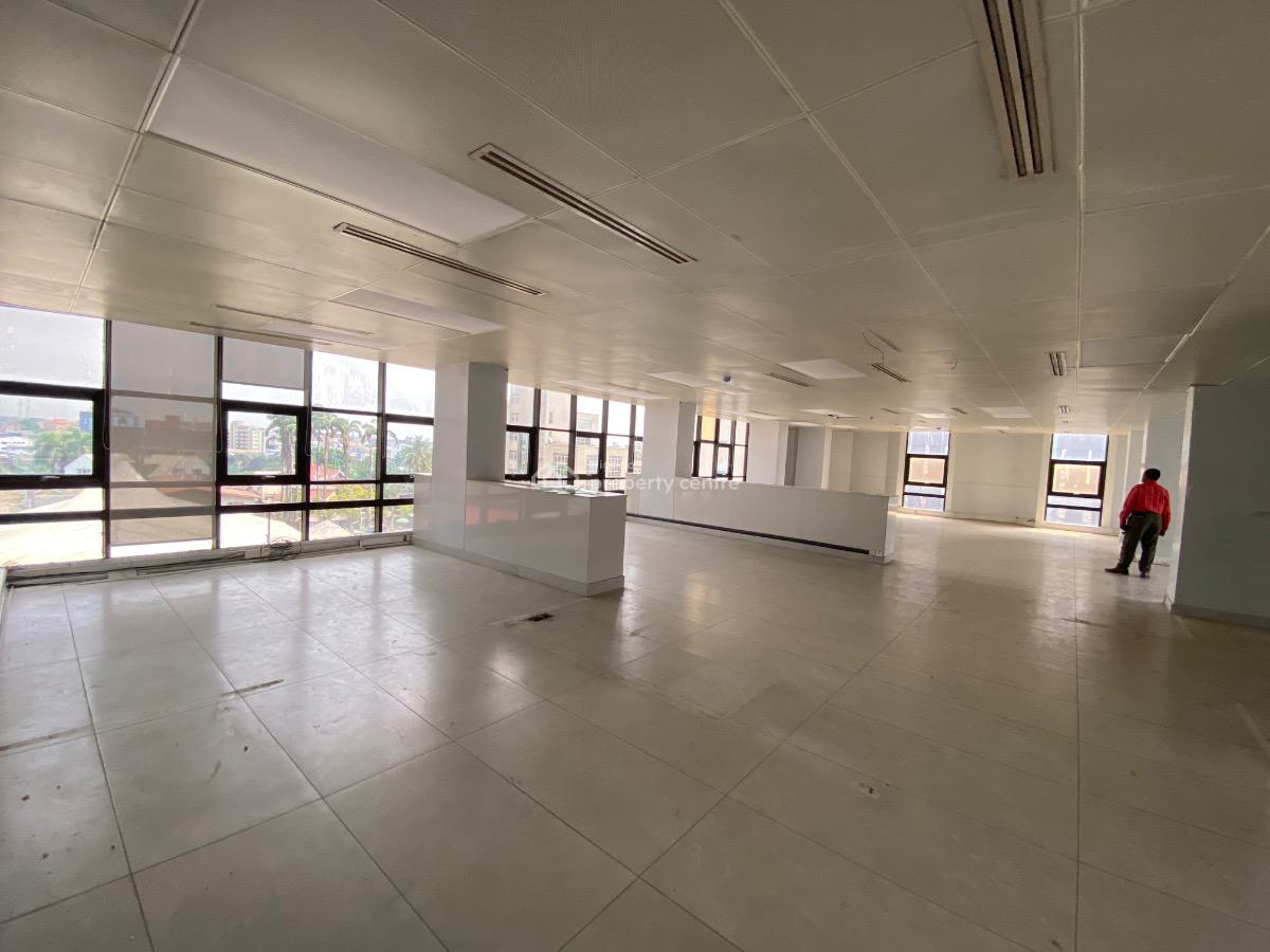 Fully Service 350 Sqm Open Plan Office Space, Bank Anthony Way, Ikeja, Lagos, Office Space for Rent