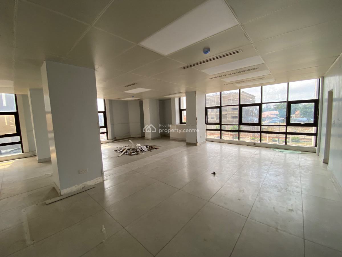 Fully Service 350 Sqm Open Plan Office Space, Bank Anthony Way, Ikeja, Lagos, Office Space for Rent