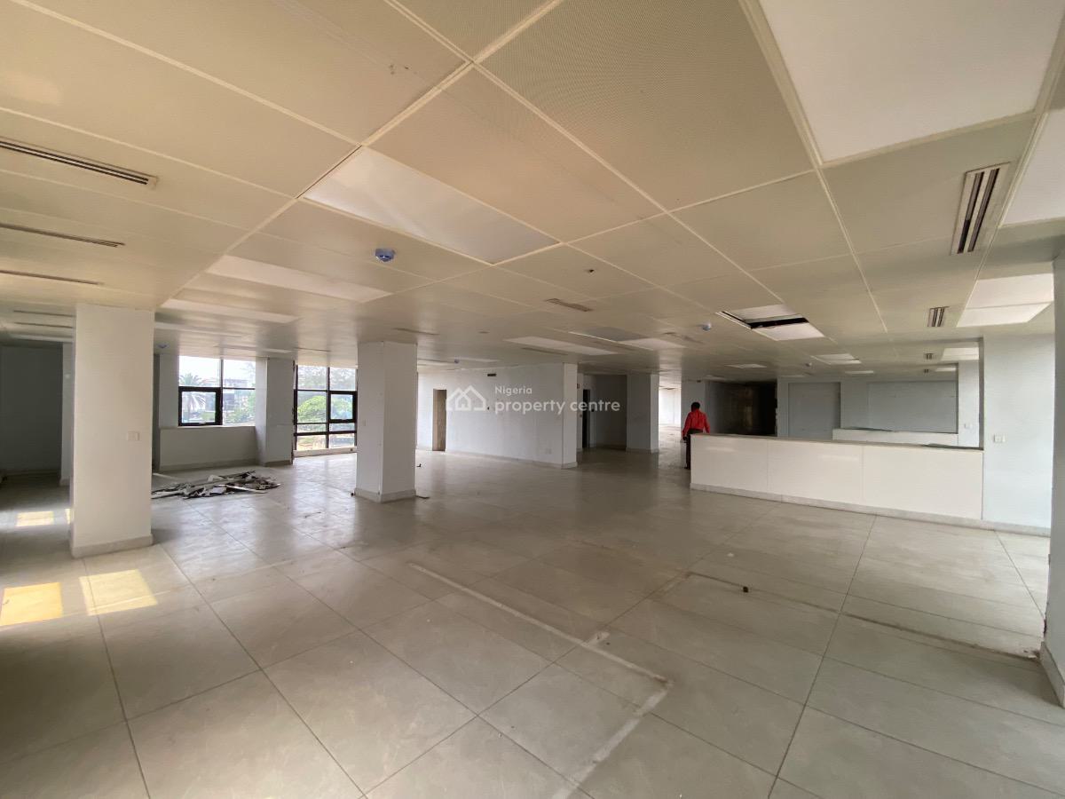 Fully Service 350 Sqm Open Plan Office Space, Bank Anthony Way, Ikeja, Lagos, Office Space for Rent