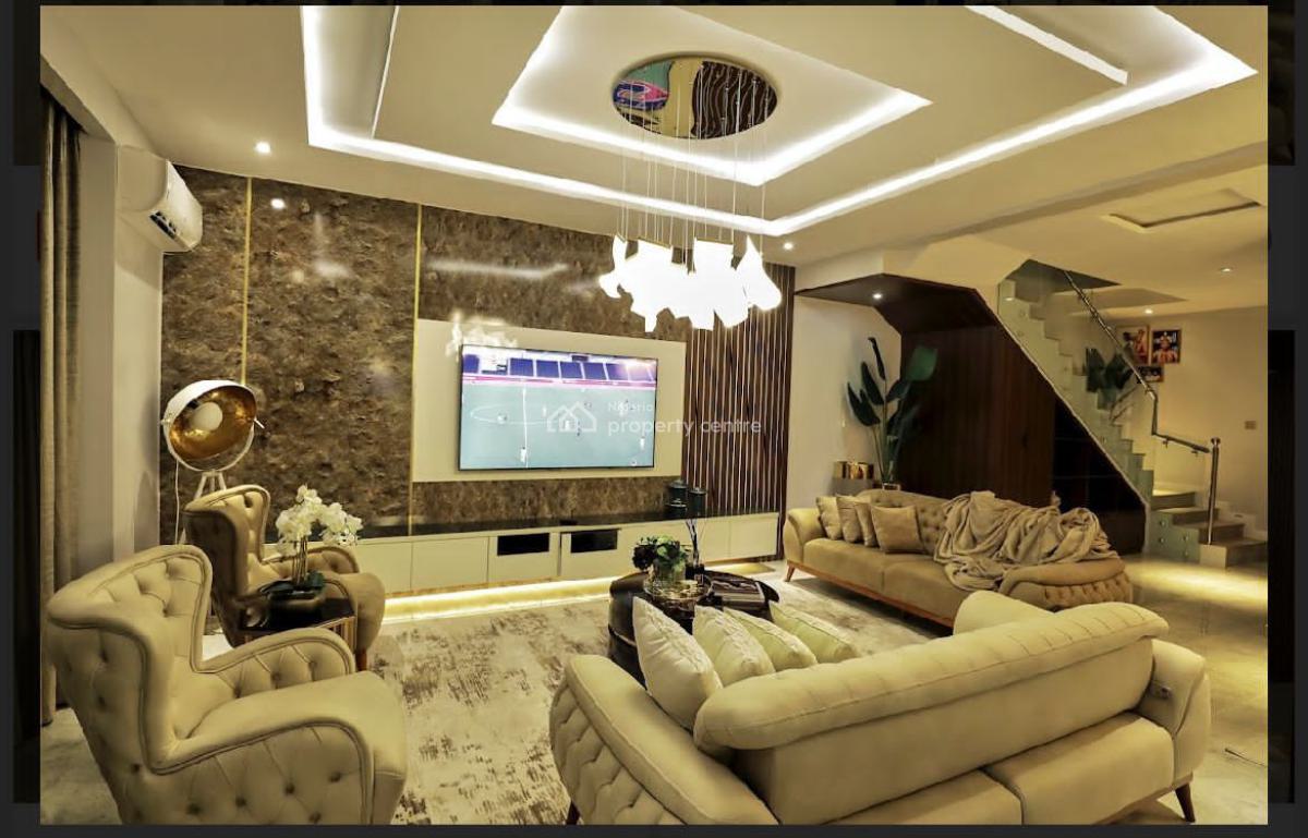 Fully Service Furnished Luxury 4 Bedrooms Semi Detached Duplex, Osapa London, Lekki, Lagos, Flat / Apartment for Rent