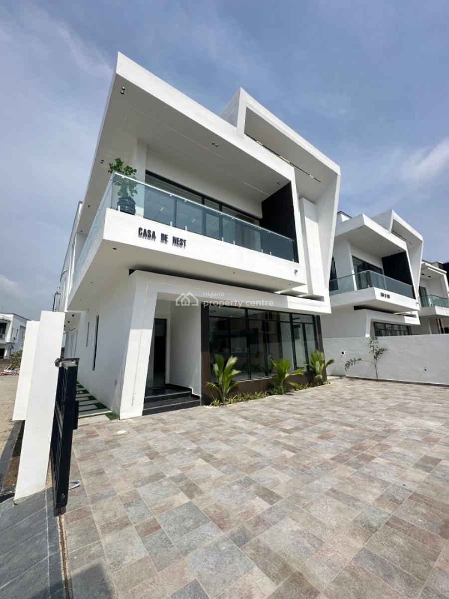 Outstanding Luxury Spacious 5 Bedroom Fully Detached Duplex with Bq, Less Than 4 Minutes From Royal Garden Estate, Lekki, Ajah, Lagos, Detached Duplex for Sale