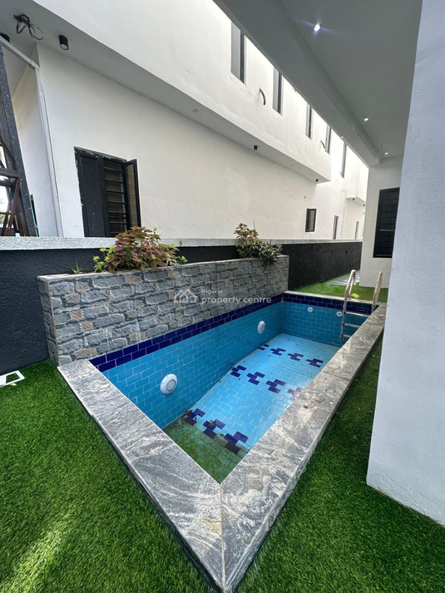 Well-built Luxury 5 Bedroom Fully Detached Duplex with Bq and a Pool, Less Than 10 Minutes From Abraham Adesanya, Lekki, Ajah, Lagos, Detached Duplex for Sale