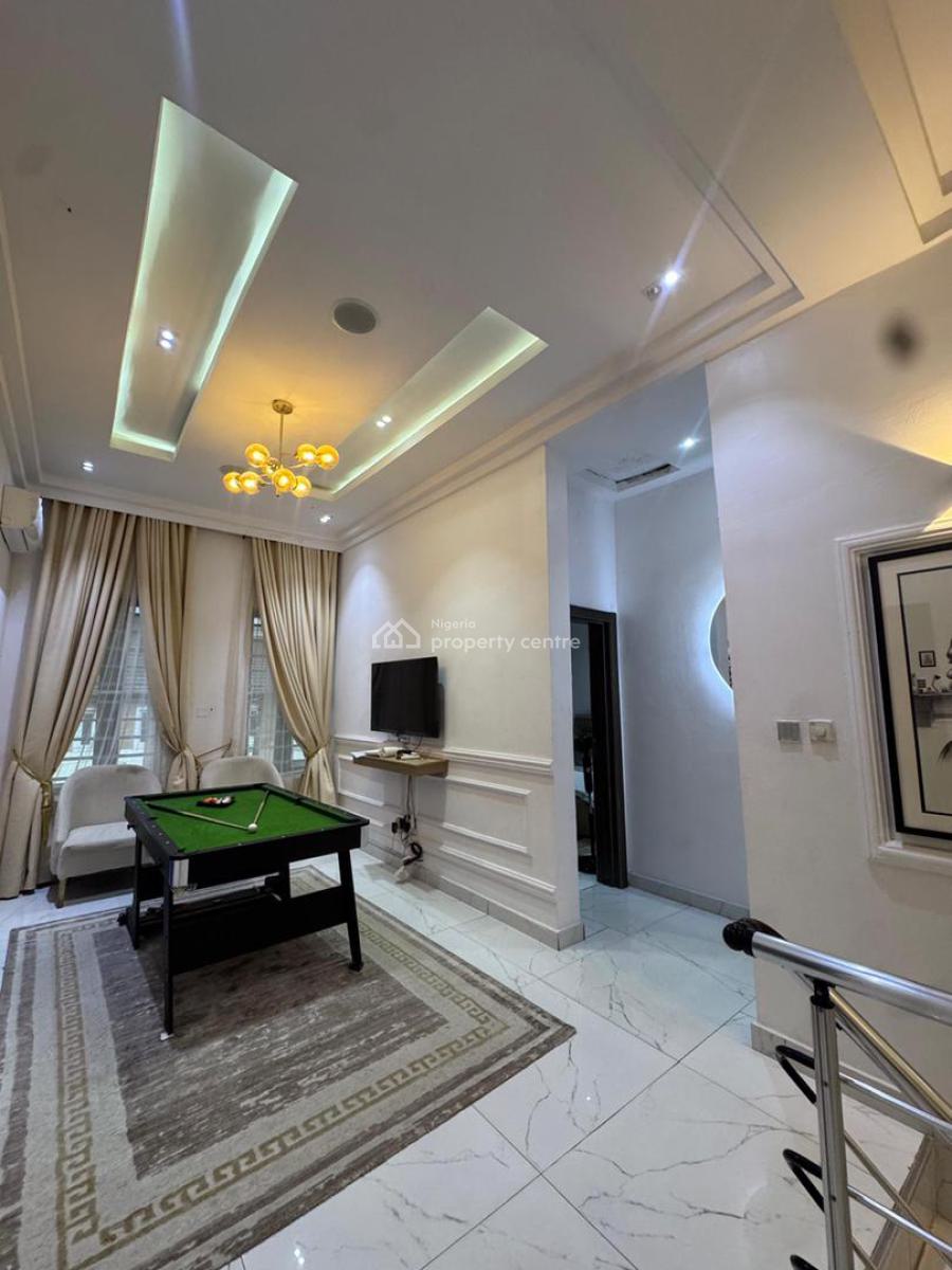 Privately Gated 4 Bedrooms Semi Detached Duplex, Idado Estate (by Vava Furniture, Igbofon Bus-stop), Lekki, Lagos, Semi-detached Duplex Short Let