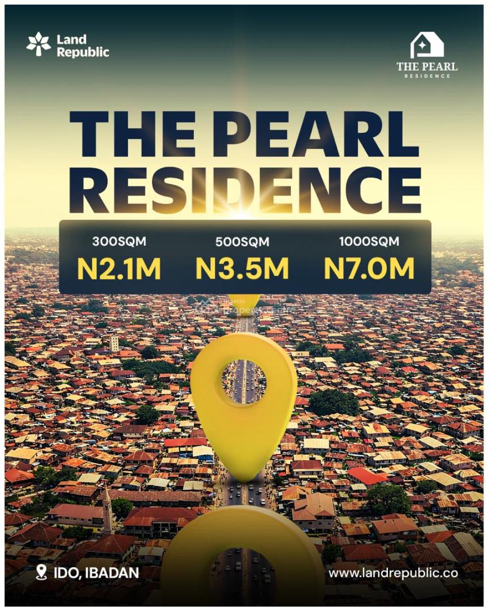 Affordable Plots of Land at Pearl Residence, Ido ,pearl Residence, Ibadan, Oyo, Land for Sale