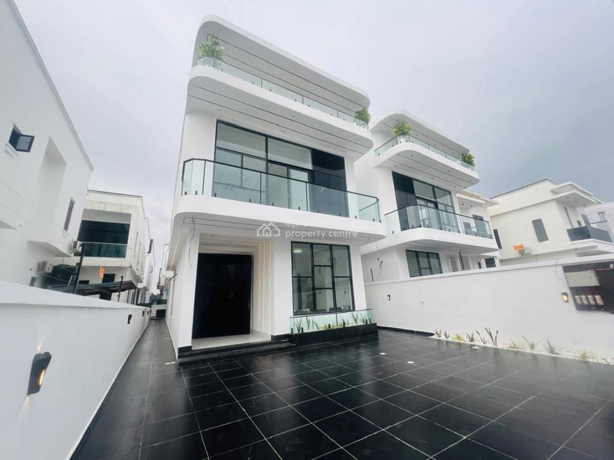 Unique 5 Bedroom Fully Detached Duplex with Swimming Pool and Bq, Orchid Road, Lekki, Lagos, Detached Duplex for Sale