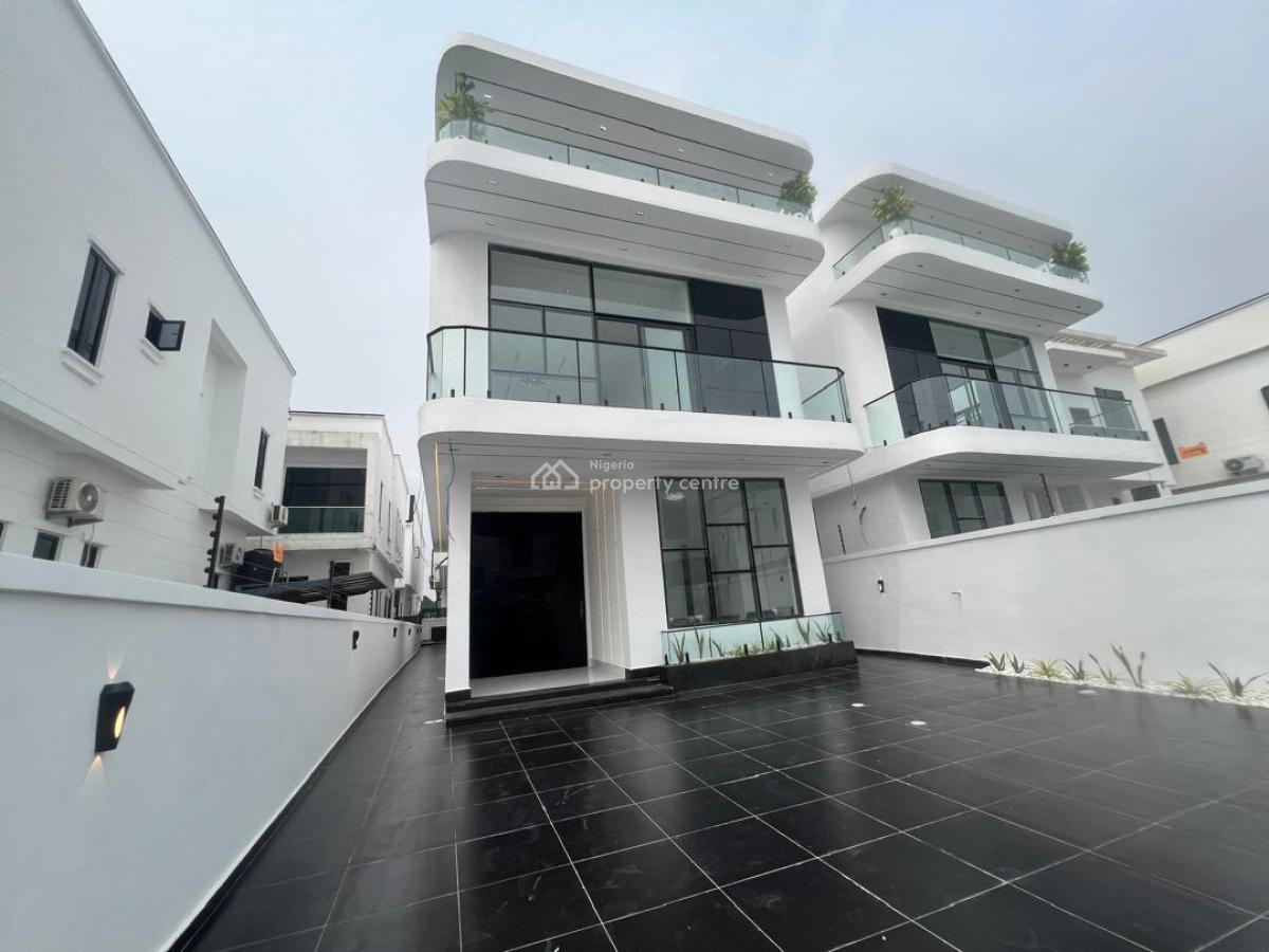 Unique 5 Bedroom Fully Detached Duplex with Swimming Pool and Bq, Orchid Road, Lekki, Lagos, Detached Duplex for Sale