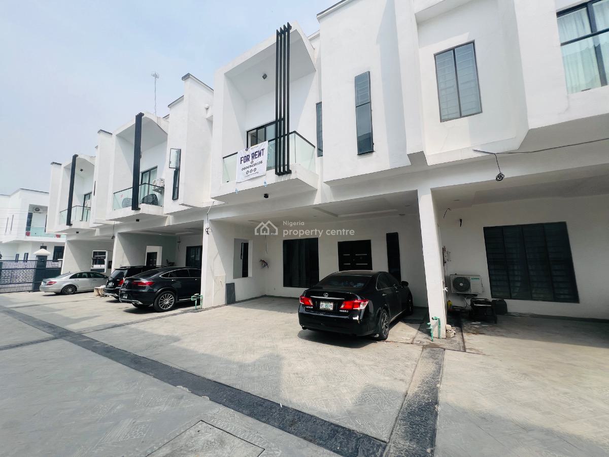 4 Bedroom Terrace Duplex Self Serviced, Orchid Road, Lekki Phase 2, Lekki, Lagos, Terraced Duplex for Rent