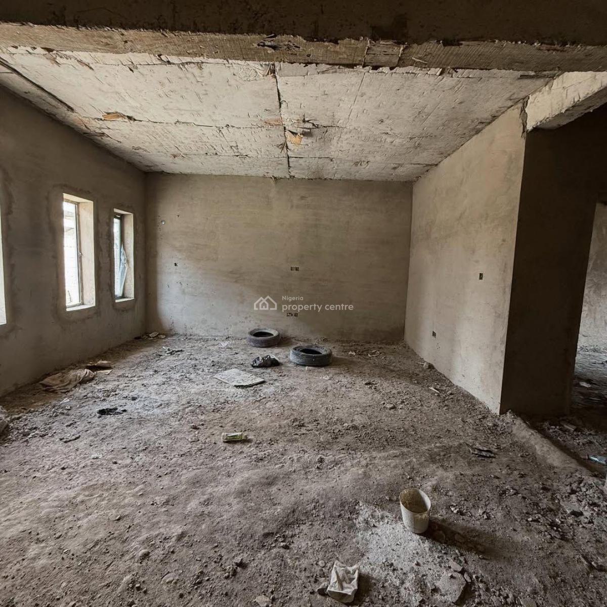 Semi Finished 4 Bedrooms Terrace Duplex with Bq, Mabushi, Abuja, Terraced Duplex for Sale