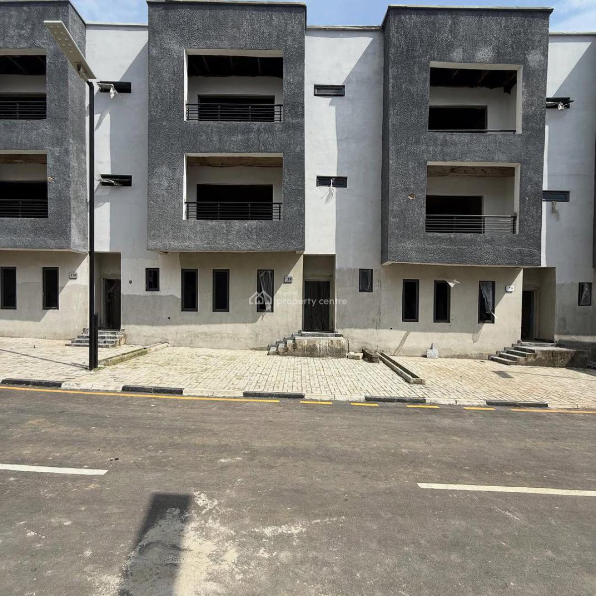 Semi Finished 4 Bedrooms Terrace Duplex with Bq, Mabushi, Abuja, Terraced Duplex for Sale