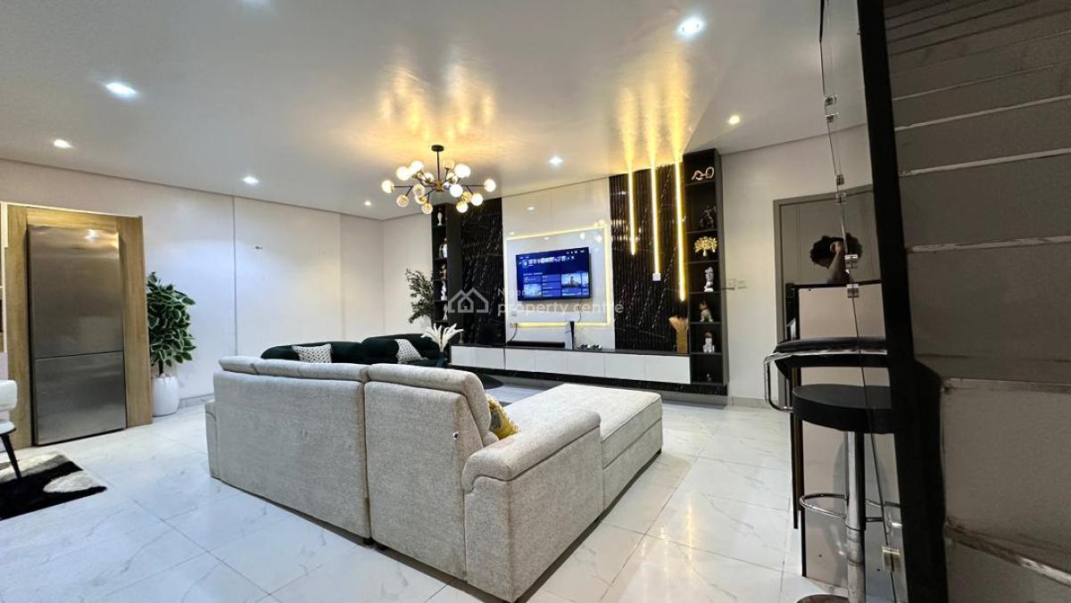Fully Furnished 2 Bedroom Maisonatte +swimming Pool and Gym, Off Freedom Way, The Rock Apartments, Lekki Phase 1, Lekki, Lagos, Flat / Apartment for Rent