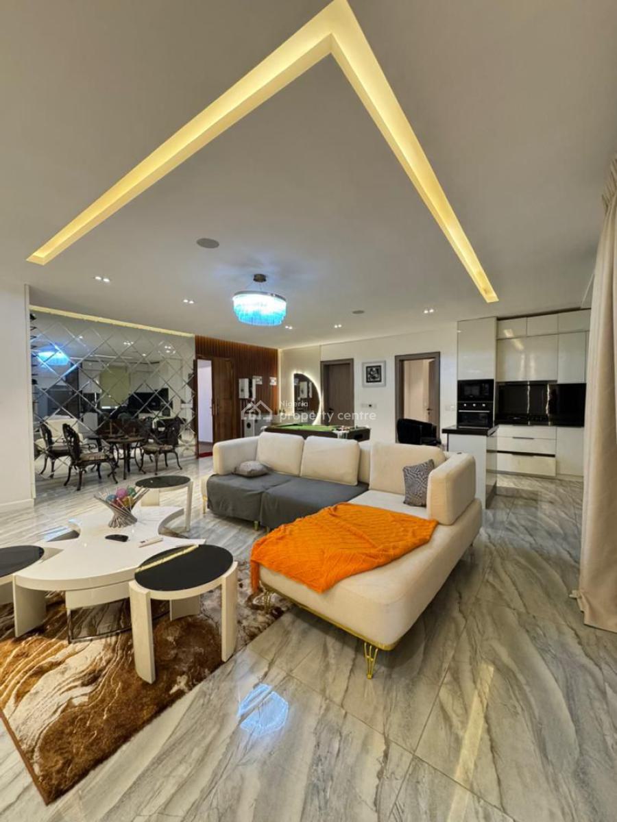 Fully Furnished 2-bedroom Apartment with Estate Services, Agungi, Lekki, Lagos, Flat / Apartment for Rent