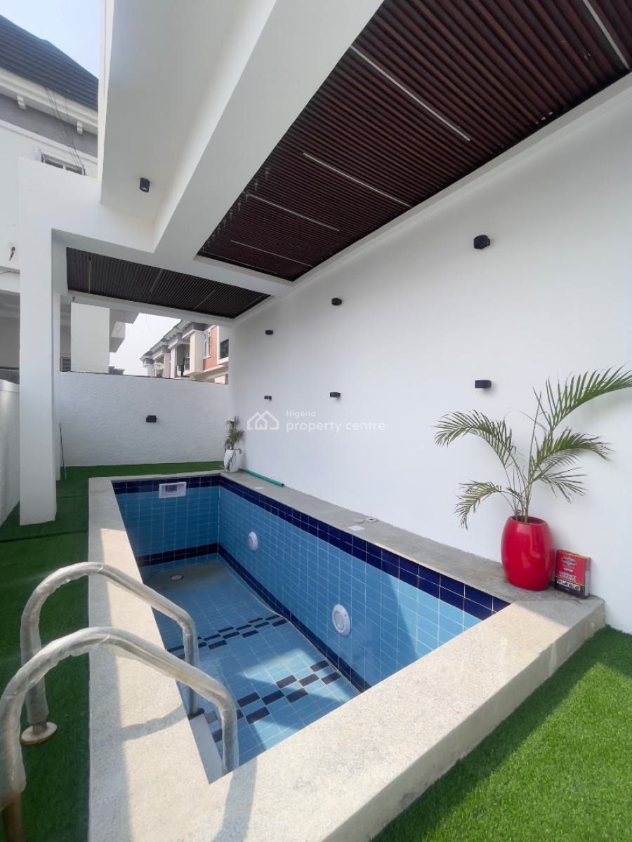 Delightfully Carved 5 Bed Luxury Smart Home with Swimming Pool and Bq, Chevron, Lekki, Lagos, Detached Duplex for Sale