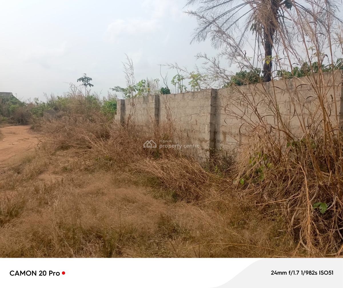 One Full Plot of Land with Fenced Advantage, Avu By The, Missionary School Close to White House, Owerri Municipal, Imo, Residential Land for Sale