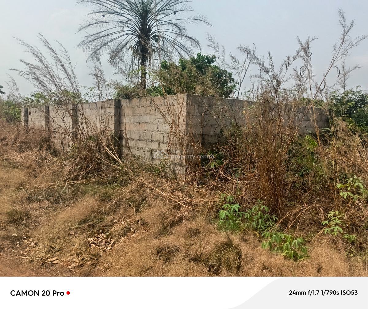 One Full Plot of Land with Fenced Advantage, Avu By The, Missionary School Close to White House, Owerri Municipal, Imo, Residential Land for Sale