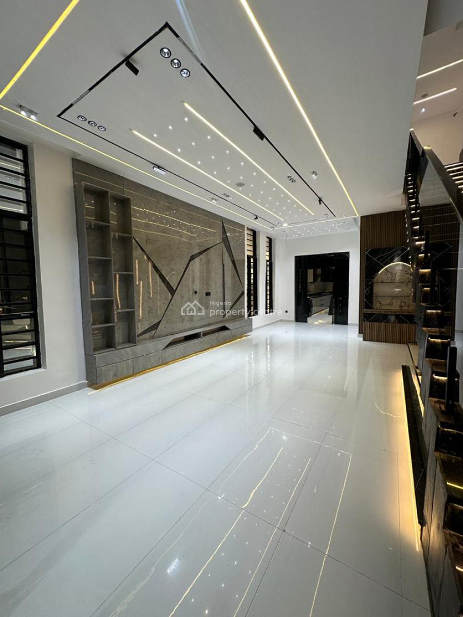 Spacious 5 Bedroom Fully Detached Duplex with Bq and Swimming Pool, Chevron, Lekki, Lagos, Detached Duplex for Sale