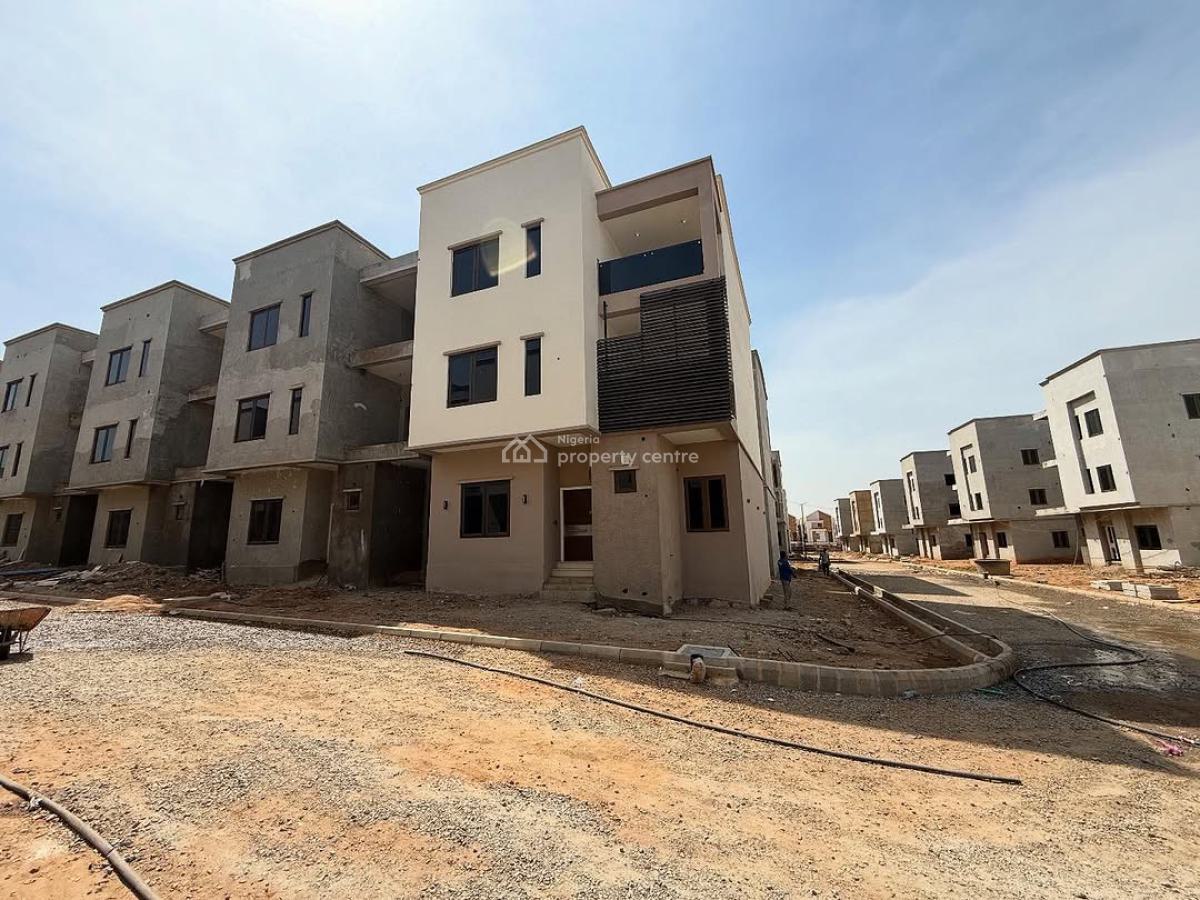 Standard 4bedroom Terrace Duplex with a Bq(buy&finish), Mabushi, Abuja, Terraced Duplex for Sale