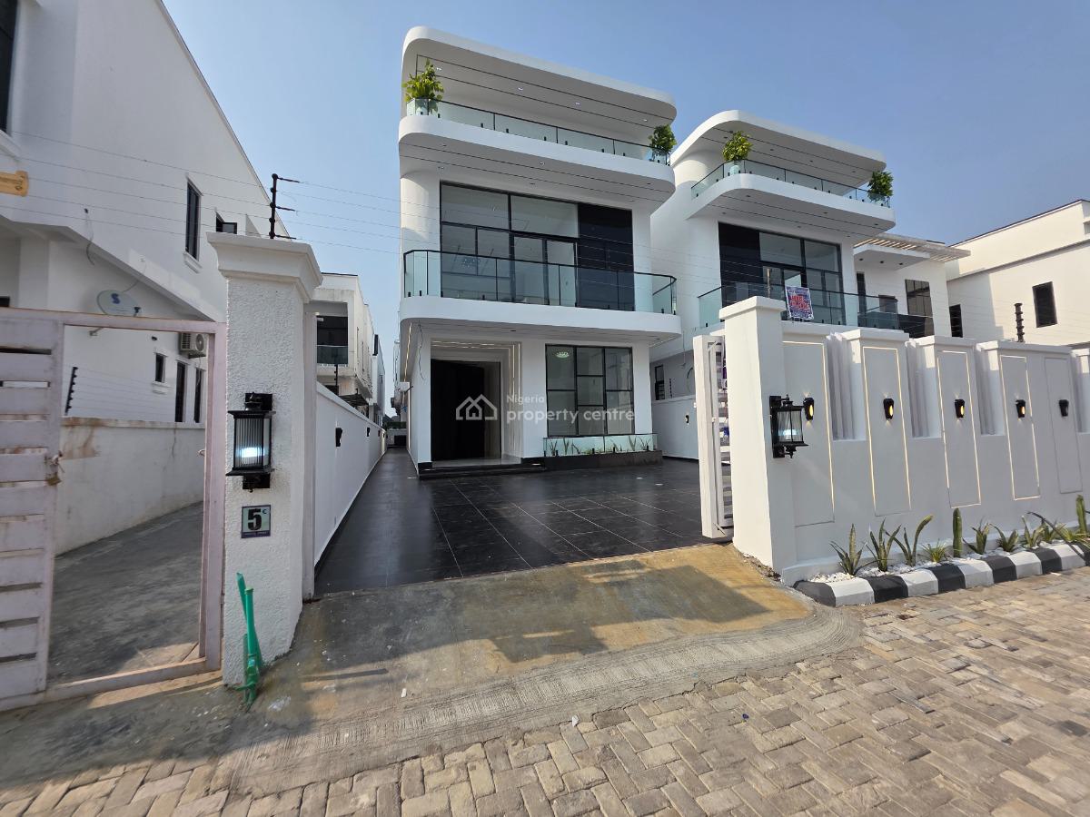 Contemporary 5 Bedroom Detached Duplex with Swimming Pool, Chevron Tollgate, Lekki, Lagos, Detached Duplex for Sale