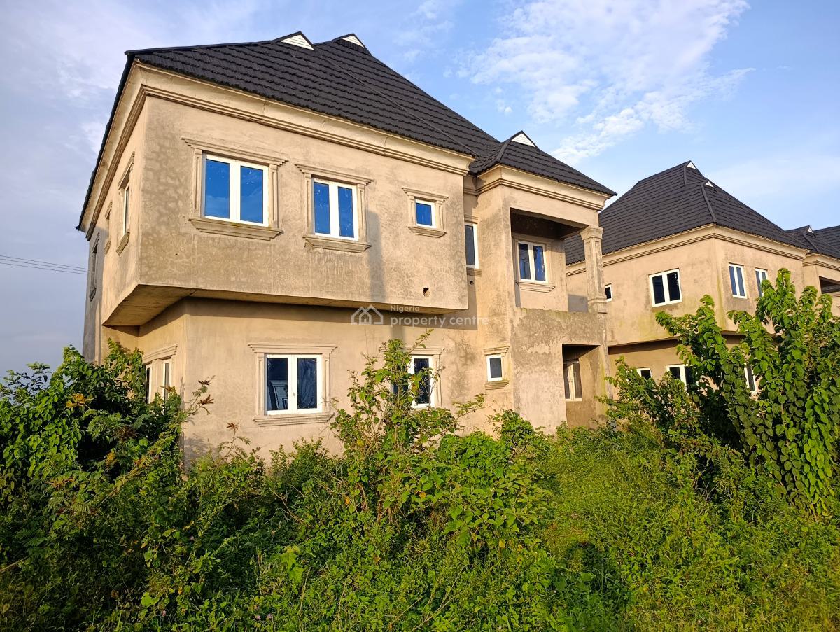 4 Bedroom Fully Detached Carcass Duplex, Treasure Hilltop Estate Ikola Command, Alagbado, Ifako-ijaiye, Lagos, Detached Duplex for Sale