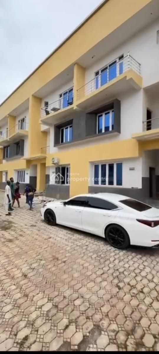 a Brand New 4bedroom Terrace Duplex + 1bq, After Coza Church ( Video of The House Is Attached), Guzape District, Abuja, Terraced Duplex for Rent