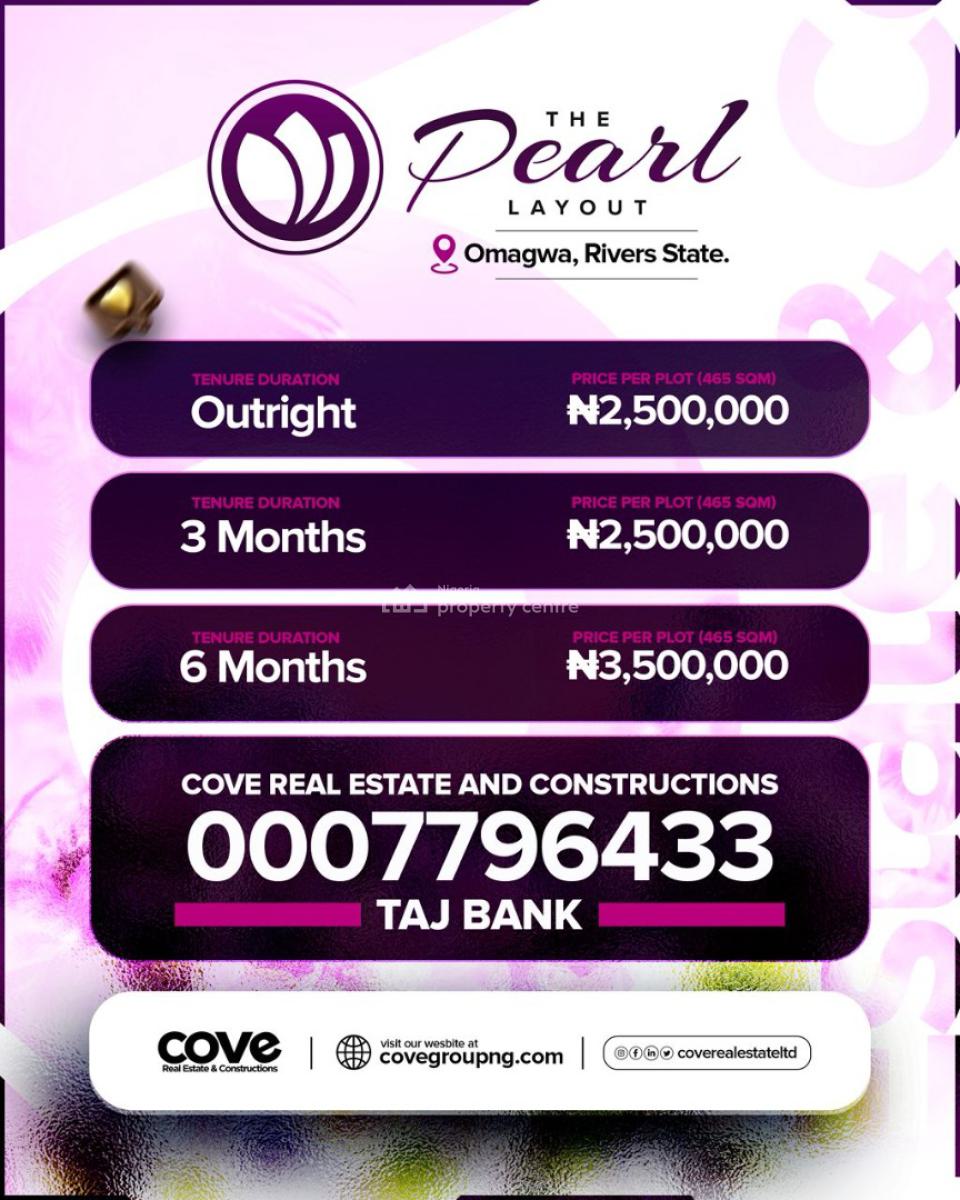 a Premium Layout Designed for Future Homeowners & Investors, Omagwa, Port Harcourt, Rivers, Residential Land for Sale