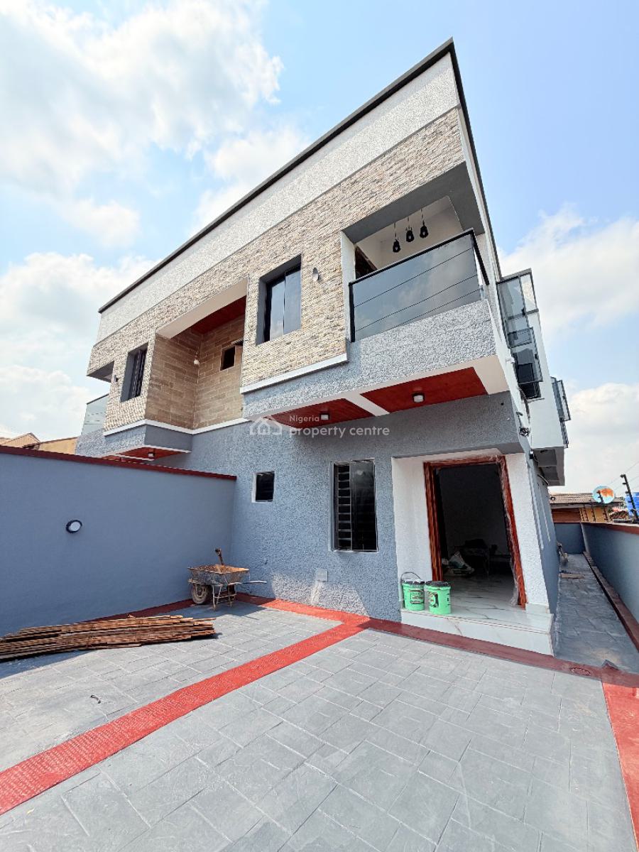 Lovely Built and Secured 4 Bedroom Semi Detached Duplex with Bq, Gra Phase 1, Magodo, Lagos, Semi-detached Duplex for Sale