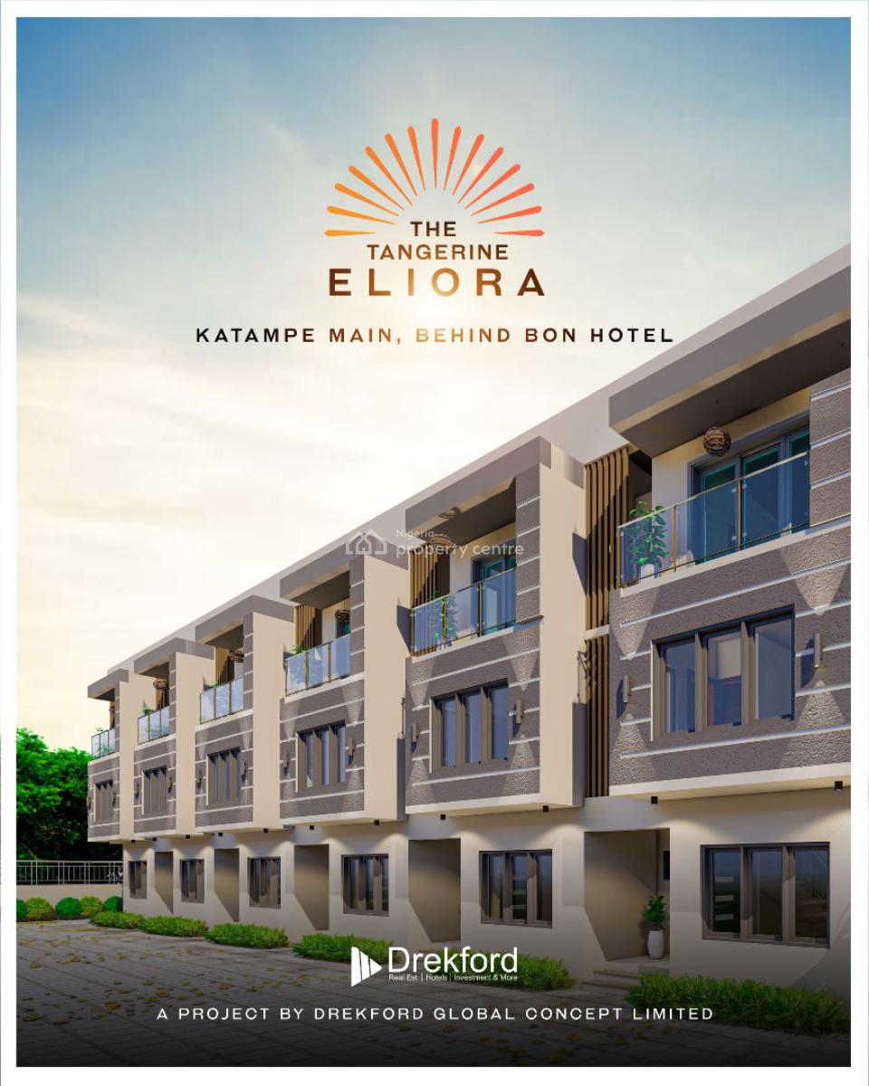 Luxury 4 Bedroom Terrace Duplex with Bq, By Bon Octagon Hotel, Katampe, Abuja, Terraced Duplex for Sale