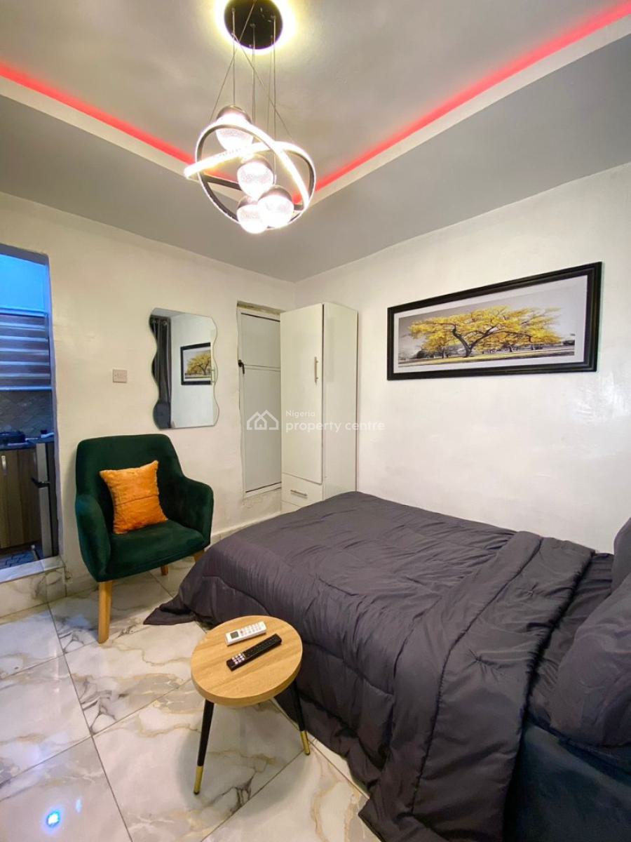 a Fully Furnished Room Self Contain Apartment, Off Pedro Road, Ladilak, Yaba, Lagos, Self Contain (single Rooms) for Rent