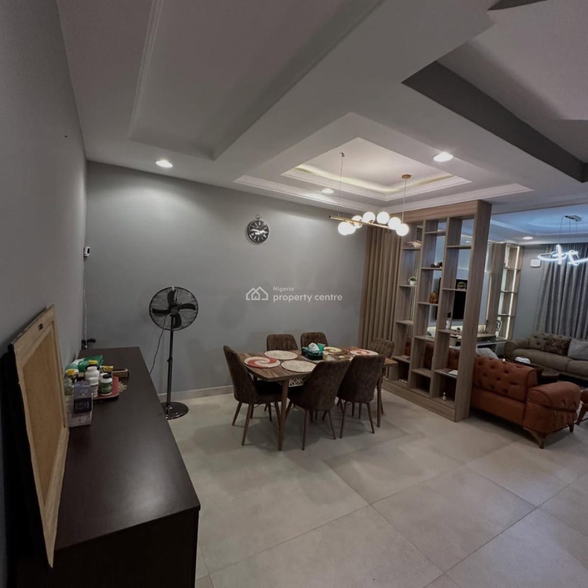 Neatly Furnished 4 Bedroom Terrace Duplex + Maids Room, Guzape District, Abuja, Terraced Duplex for Sale