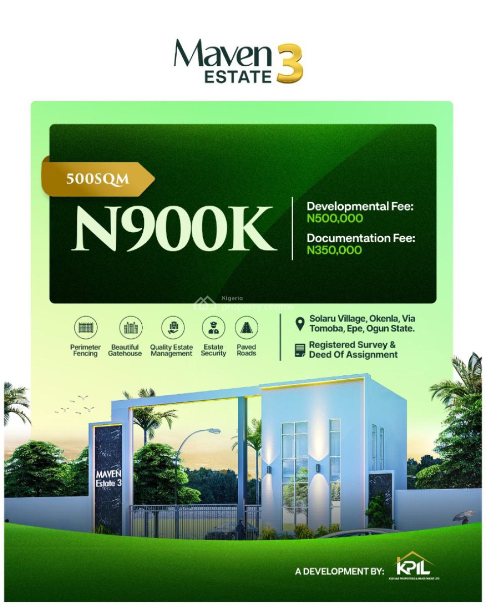 Land, Maven Estate Phase 3, Epe, Lagos, Residential Land for Sale