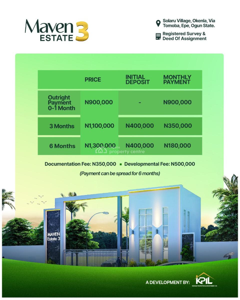 Land, Maven Estate Phase 3, Epe, Lagos, Residential Land for Sale