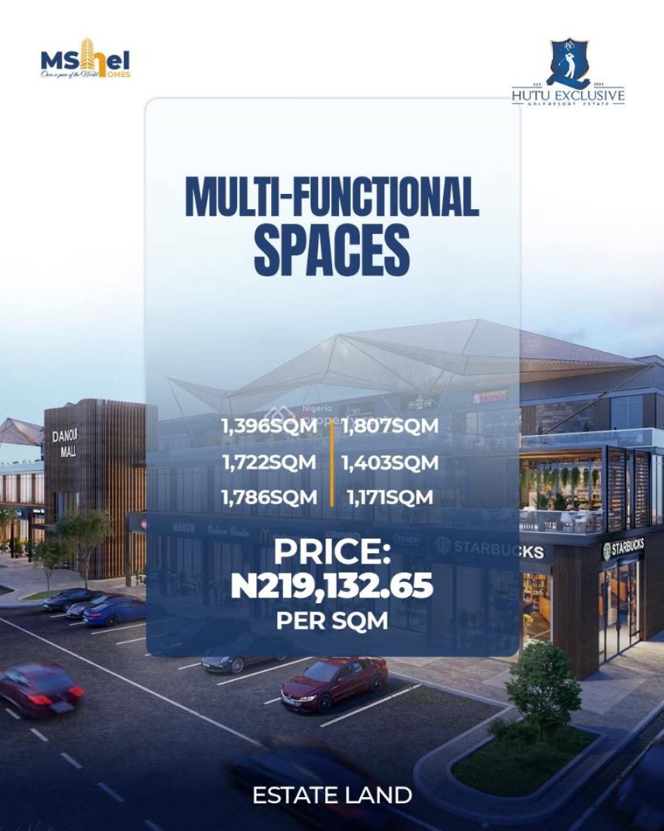 Investment Opportunity for Multi Functional Spaces Measuring 1396sqm, Hutu Exclusive, Goza, Lugbe District, Abuja, Mixed-use Land for Sale
