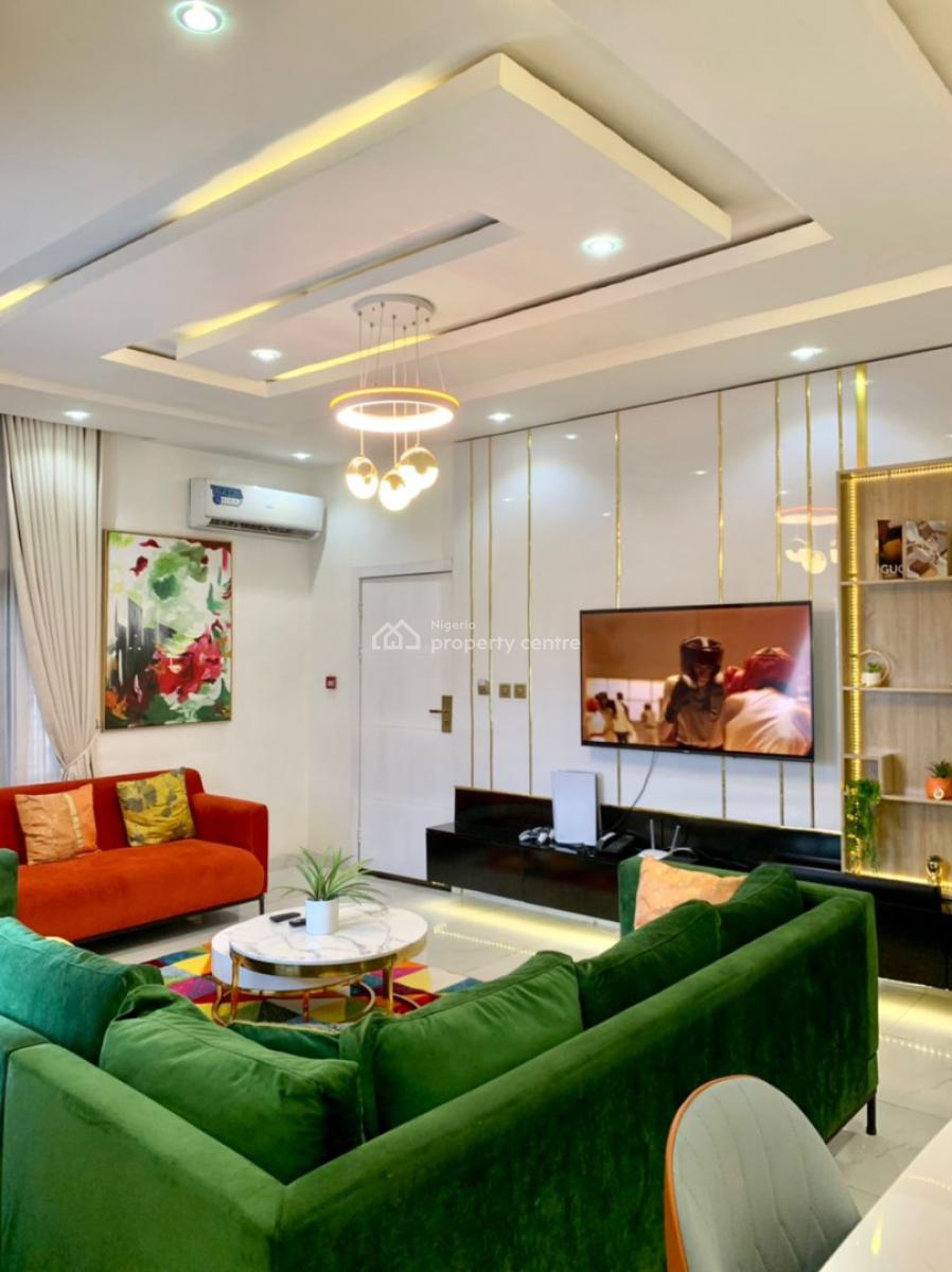 Colourful 2 Bedroom Apartment with Ps5 & Mini Pool, Allen, Ikeja, Lagos, Flat / Apartment Short Let